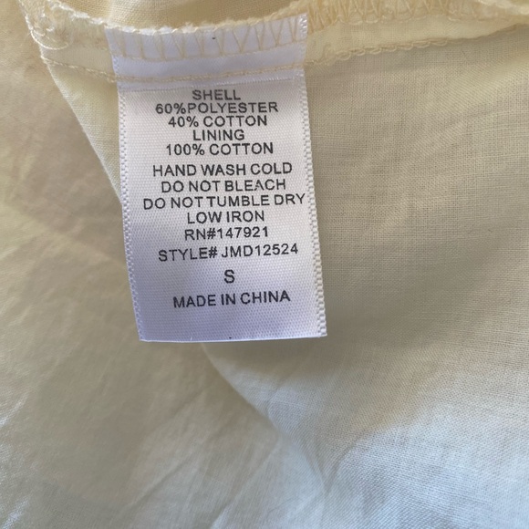 Just Me Cottagecore Fairy Floral Tiered Maxi Dress Smocked Tie Straps Small - Picture 5 of 12